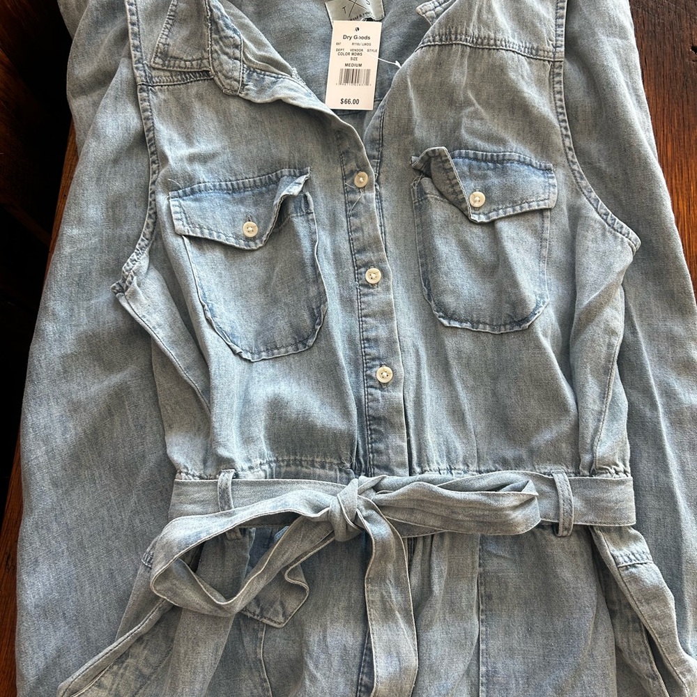 Dry Goods Light Blue Denim Jumpsuit
